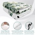 thumbnail image 4 of King Quilt Set 96''x106'', Retro Eucalyptus Leaves Lightweight Summer Bedspread Coverlet Set with 2 Pillow Shams, Rustic Pastoral Botanical Breathable All Season Quilt Bedding for Bedroom/Guest Room, 4 of 9