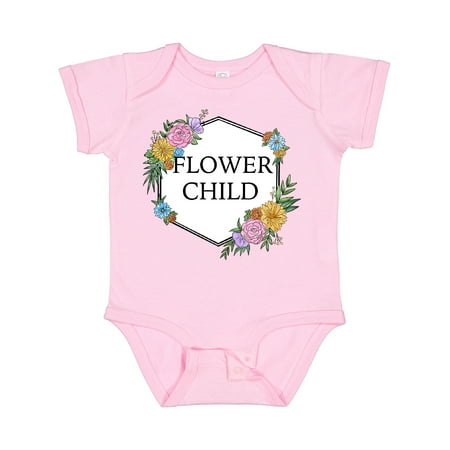 

Inktastic Flower Child Boys or Girls Baby Bodysuit