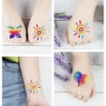 thumbnail image 4 of Tatuajes Del Orgullo Pegatinas Lgbt Arco Iris Tatuajes Temporales Impermeable Arcoíris Bandera Tatuaje Pegatinas 36 Hojas Monstrate CE006365-00, 4 of 6