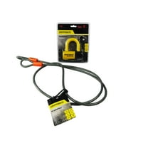 Kryptonite Evolution Series 4 Disc Lock Yellow and 710 7 ft Looped Cable