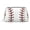 Silver, variant on Travel Makeup Bag White Baseball Wide-open PU Leather Cosmetic Toiletry Pouch with Dividers & Zipper for Women Gold