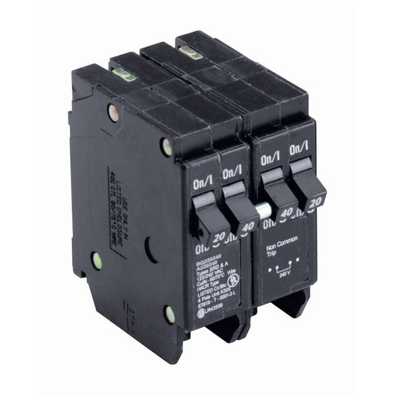 Eaton BQ220240 4 Pole Quad 20/40 Amp Circuit Breaker