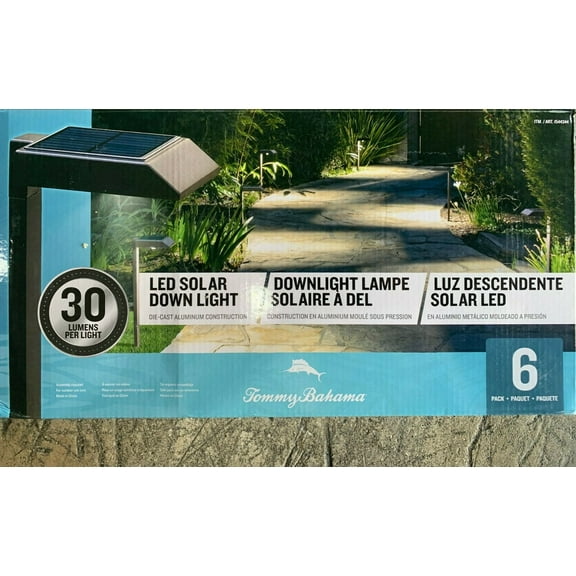 Tommy Bahama Solar Warm White LED Landscape & Walkway Light (6 Pack)