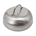 thumbnail image 4 of Cubierta para untar, cúpula para derretir queso para parrillas planas, hamburguesas para interiores y exteriores Mango de metal, 4 of 8