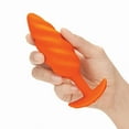 thumbnail image 2 of b-Vibe Tourbillon Rechargeable Vibrant Silicone Texturé Plug Anal Orange, 2 of 6