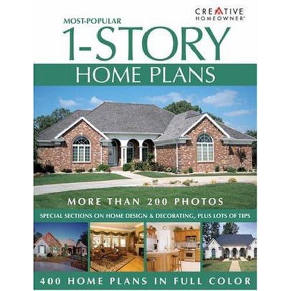 Pre-Owned Most-Popular 1-Story Home Plans (Paperback) 9781580111843
