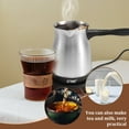 thumbnail image 4 of 600ml Electric Turkish Coffee Maker Stainless Steel Machine 5 To 6 Cups Capacity With Ergonomic Handle 110V For Home Travel (a ), 4 of 9