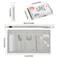 thumbnail image 3 of JIALIOU Nylon Trifold Card Wallet with ID Window Zipper Pocket for Men Women Teen Cartoon Koala with Balloon, 3 of 7