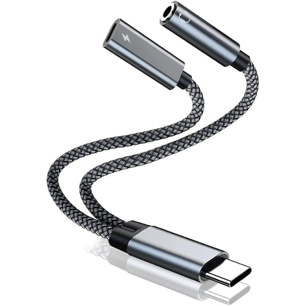 Samsung Galaxy S21 Headphone Adapter, 2 in 1 USB C to 3.5mm Headphone