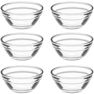 Vikko 3 Inch Small Glass Bowls: Dipping Sauce Cups - Pinch Bowls for  Cooking Prep - ingredient bowls for prep - Mis En Place Bowls - Stackable  Clear