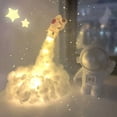 thumbnail image 4 of Luz LED de noche para mesita de noche nubes cohete astronauta Ehuebsd bricolaje inteligente fácil instalación lámpara interior para dormitorio de niños decorativa, 4 of 9