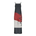 thumbnail image 6 of BiZtdJrK Sales of The Day, Womens Overalls Loose Fit Wide Leg Jumpsuits Sleeveless Color Block Rompers with Pockets Dressy Summer Beach Vacation Outfits Wine S, 6 of 7