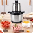thumbnail image 3 of Picadora De Carne Eléctrica, Acero Inoxidable, Fácil De Limpiar, 2 Engranajes, Conexión Segura, Procesador De Alimentos Eléctrico Para Verduras, 3 of 7