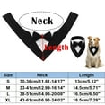 thumbnail image 3 of KMWGRE Adjustable Dog Bow Tie Collar Soft Polyester Necktie Fashion Pet Accessory For Wedding Party Formal Occasions Black S, 3 of 8