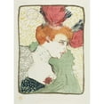 thumbnail image 2 of Henri de Toulouse-Lautrec 11x14 Black Ornate Wood Framed Double Matted Museum Art Print Titled: Bust of Mademoiselle Lender (1895), 2 of 5