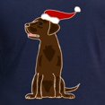 thumbnail image 3 of CafePress - Christmas Chocolate Labrador Long Sleeve T Shirt - Long Sleeve Dark T-Shirt, 3 of 4