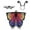Rainbow-AD-5, variant on Butterfly Costume for Women - Halloween Cape Adult Wings with Mask and Antenna Headband