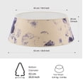 thumbnail image 2 of Tree Nest Gallery Round Canvas Christmas Tree Collar, Medium, Blue/White Floral, 20.9in, 2 of 6