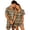 A-Orange609, variant on Couples 2‑Piece Satin Gingham Pajama Set Short Sleeve Button Top Matching Shorts Sleepwear
