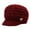 Brick Red, variant on Womens Hats with Brim Cozy Warm Thick Knit Cap Stretchy Casual Cold Weather Soft Comfortable Trendy Beanie Hat