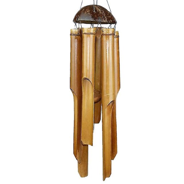 Campanas de viento de bambú, gran sonido, decorativo para el jardín y el balcón, 11 kaili Sencillez