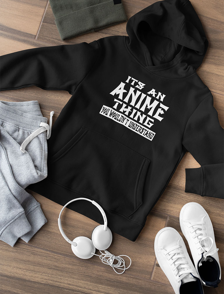 Tstars Mens Anime Lover Japanese Animation Funny Humor Anime Hoodie it's an Anime Thing You Wouldn't Understand Top Apparel Birthday Gift Hooded Sweatshirt Fans Manga Anime Gifts Graphic Hoodie - image 3 of 4