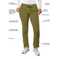 thumbnail image 3 of Adar Addition Scrubs For Women - Skinny Leg Cargo Drawstring Scrub Pants, 3 of 7