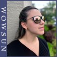 thumbnail image 2 of Gafas de sol polarizadas vintage redondas WOWSUN para mujer, 2 of 7