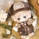 thumbnail image 2 of niannyyhouse 10 cm 15 cm 20 cm Ropa de muñeca Sombrero marrón Camisa Correa Pantalones Chal Chaleco Zapatos de Cuero Traje de Detective Vintage Juguete de Peluche Suave Vestir (15 cm), 2 of 5