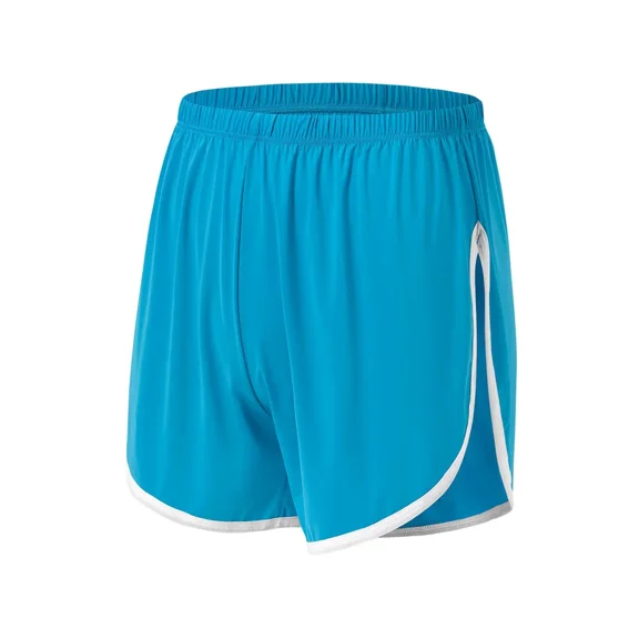 TANBOM Men's Cool High-Waisted Nylon Athletic Shorts Blue M 1-Pack
