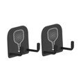 thumbnail image 4 of Lipstore 2x2Pcs Pickleball Paddle Rack Holds Badminton for Garage Workouts Tennis Court, 4 of 8
