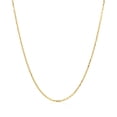 thumbnail image 2 of ARAIYA JEWELRY 14K Yellow Gold 1.02 mm Diamond Cut Cable Link Chain 17'' for Women, 2 of 5