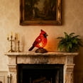 thumbnail image 5 of Ployzin Sheremart Cardinal Lamp Stained Glass, Olygee/Pubyfun Resin Cardinalis Night Light Christmas Decorations, Red Bird Cardinalis Night Warm Memorial Light for Christmas Decor, Home,Office(1pcs), 5 of 7