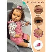 22inch Reborn Baby Dolls Black Girls Lifelike Babies boy That Look Real Eyes Open Realistic Toddler