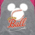 thumbnail image 3 of Mickey & Friends - Let's Play Ball - Toddler And Youth Girls Raglan Graphic T-Shirt, 3 of 4