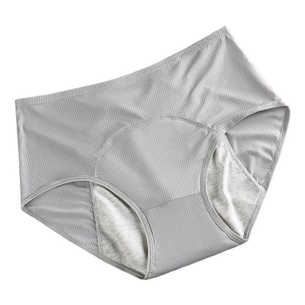 Qcmgmg Women's Leak Proof Soft Panties Stretch Breathable Underwear