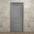 thumbnail image 3 of Sliding Pocket Door 24 x 80 inches | Ego 5012 Painted Grey Oak | Kit Rail Hardware | Solid Wood Interior Bedroom Modern Doors, 3 of 5