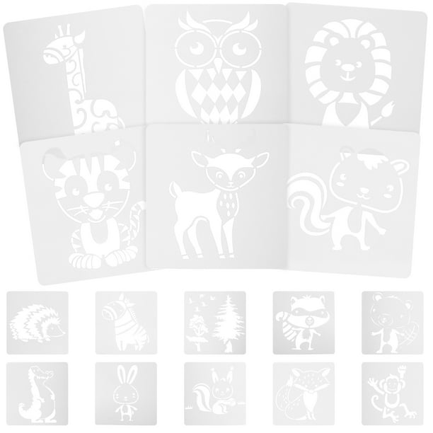 16 plantillas para pintar animales, plantillas para dibujar, moldes para pintar animales, plantillas para manualidades infantiles