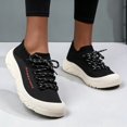 thumbnail image 4 of Willtoo Womens Sneakers Breathable Mesh Slip-On Knit Walking Shoes Lightweight Thick Sole Casual Running Shoes Comfortable Lace-Up Athletic Trainers, 4 of 4