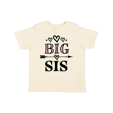 

Inktastic Big Sis Girls Cute Sister Announcement Gift Toddler Toddler Girl T-Shirt