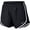 BLACK | BLACK | WHITE, variant on Womens Tempo Running Shorts Black | Pink XS