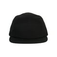 thumbnail image 2 of Top Headwear 5 Panel Hat For Men Classic Flat Bill  Baseball Cap Black, 2 of 4