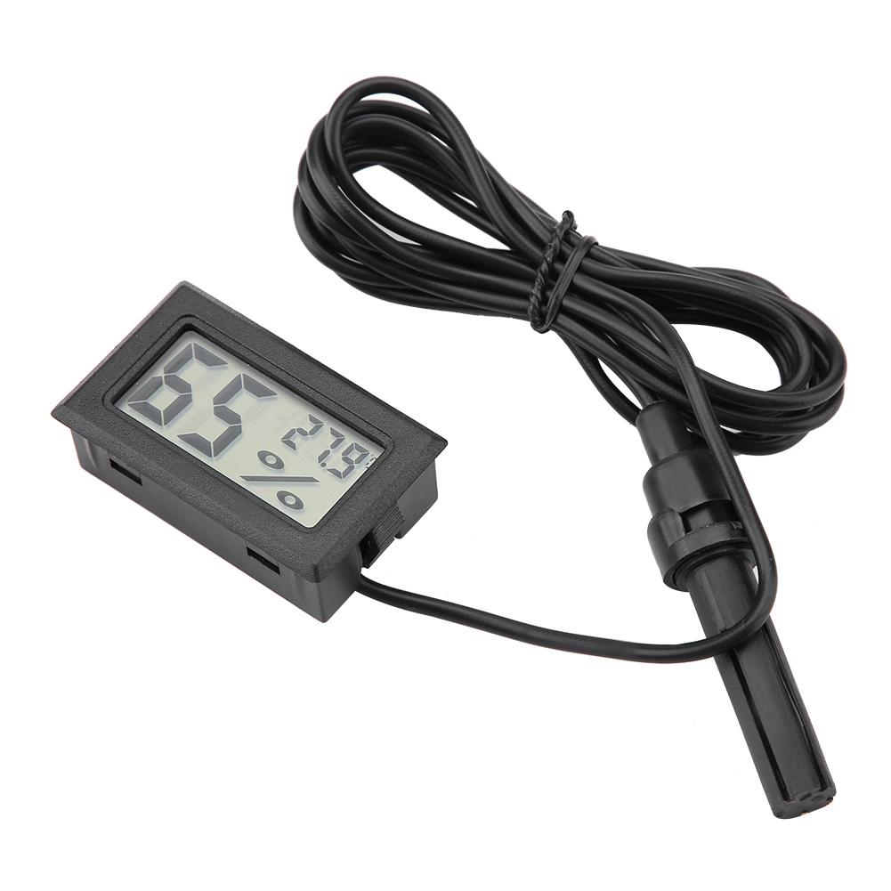 Peahefy Reptile Thermometer Hygrometer,Embedded Mini LCD Thermometer