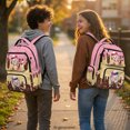 thumbnail image 3 of FUIALDOLG Ice Cream Cartoon Baseball Breathable Padded Straps Elementary Schoolbag for Back to School Travel, Lightweight Large Capacity 600D Polyester Book Bag, 3 of 10