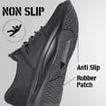 thumbnail image 3 of AMANSSE Mens Slip on Walking Shoes Comfort Lightweight Breathable Sock Shoes Non Slip Mesh Casual Workout Tennis Gym Running Sneakers All Black Size 12, 3 of 7
