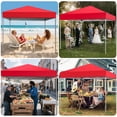 thumbnail image 4 of GVDV Canopy Tent, 10x10 ft Easy Pop up Outdoor Canopy Tent, Portable Straight Leg Gazebo Instant Canopy, 4 of 13