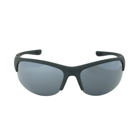 Fila FAC1033 035 Matte Grey Half Framed Sunglasses with Grey Tinted Lenses