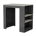 thumbnail image 2 of DEPOT E-SHOP Lacour Kitchen Island, Kitchen Bar Table 36" H, 3-Side Shelves, 2 of 5
