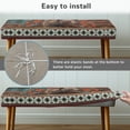 thumbnail image 5 of Yuyamidu Aztec Bench Cover for Dining Table Bear Washable Removable Bench Slipcover for Living Room Non Slip Rectangle Seat Protector Gift for Holiday, 5 of 8