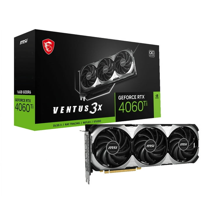 Free Shipping! MSI NVIDIA RTX 4060 Ti Computer Video Card, GeForce 
